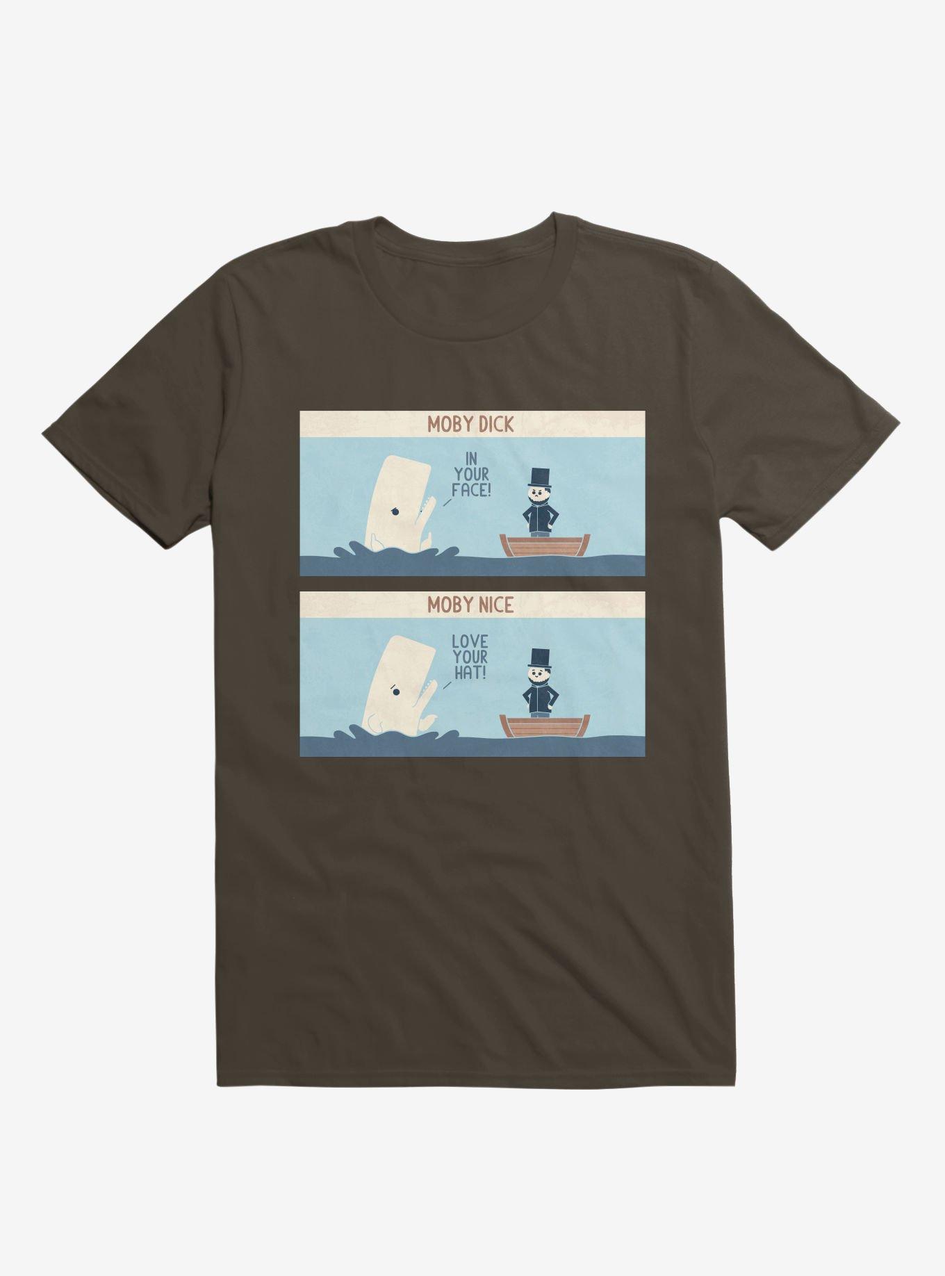 Moby Dick Moby Nice Brown T-Shirt, BROWN, hi-res