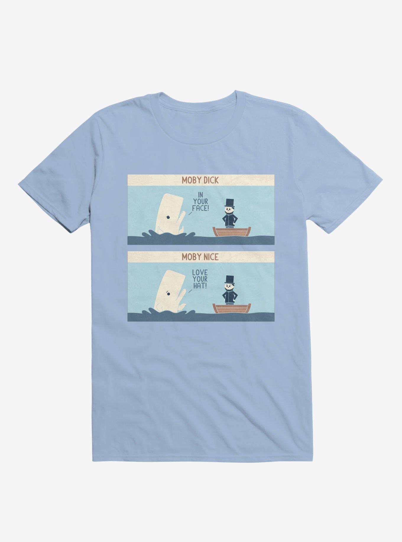 Moby Dick Moby Nice Light Blue T-Shirt, LIGHT BLUE, hi-res