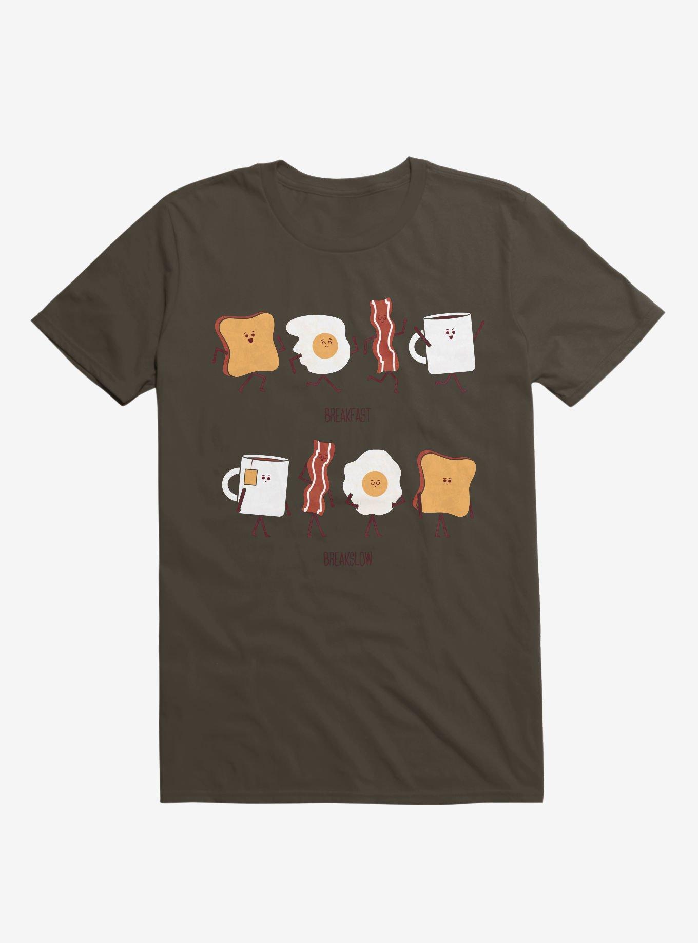 Opposites Breakfast Breakslow Brown T-Shirt, BROWN, hi-res