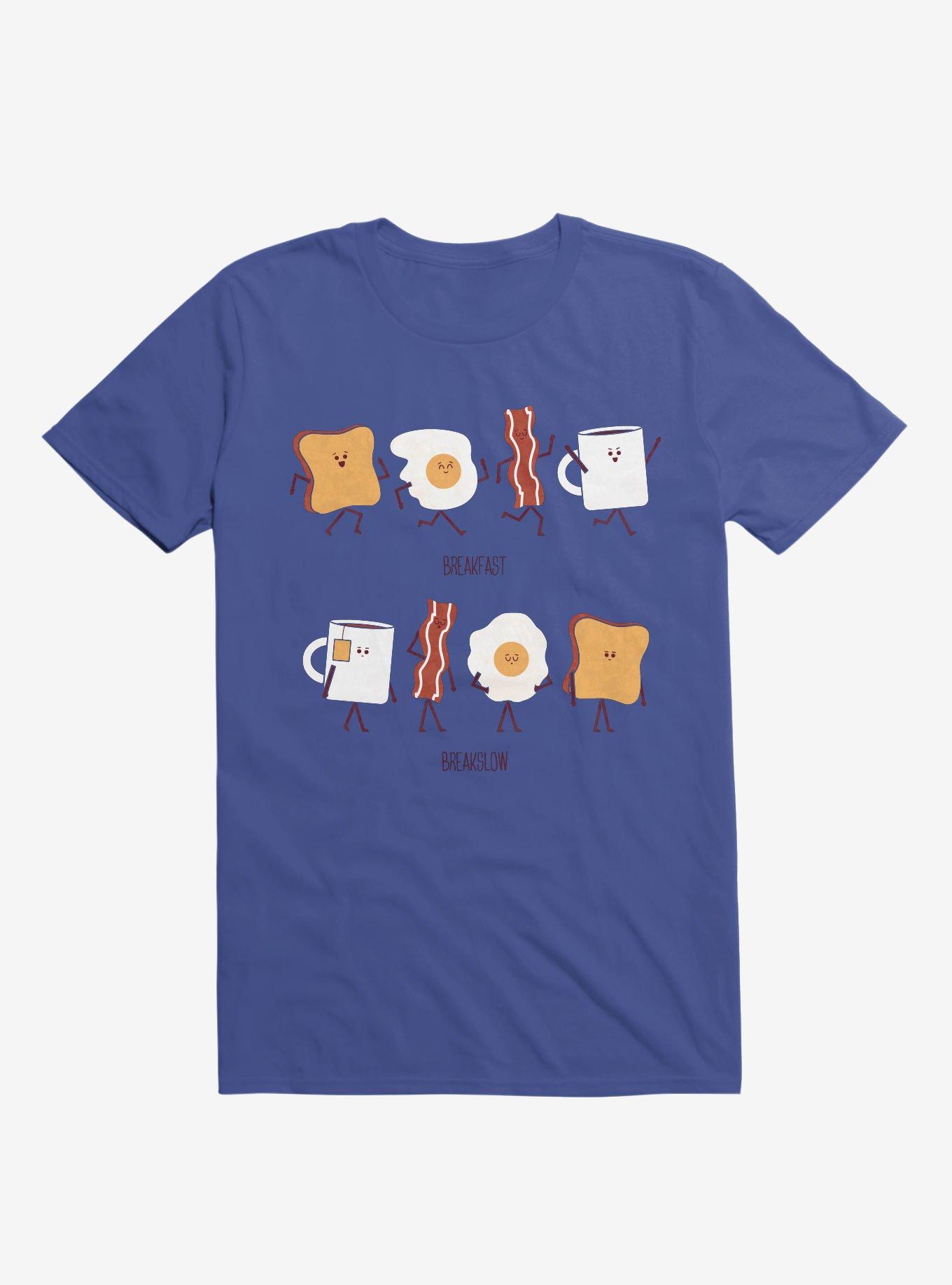 THRDLESS Opposites Breakfast Breakslow Royal Blue T-Shirt