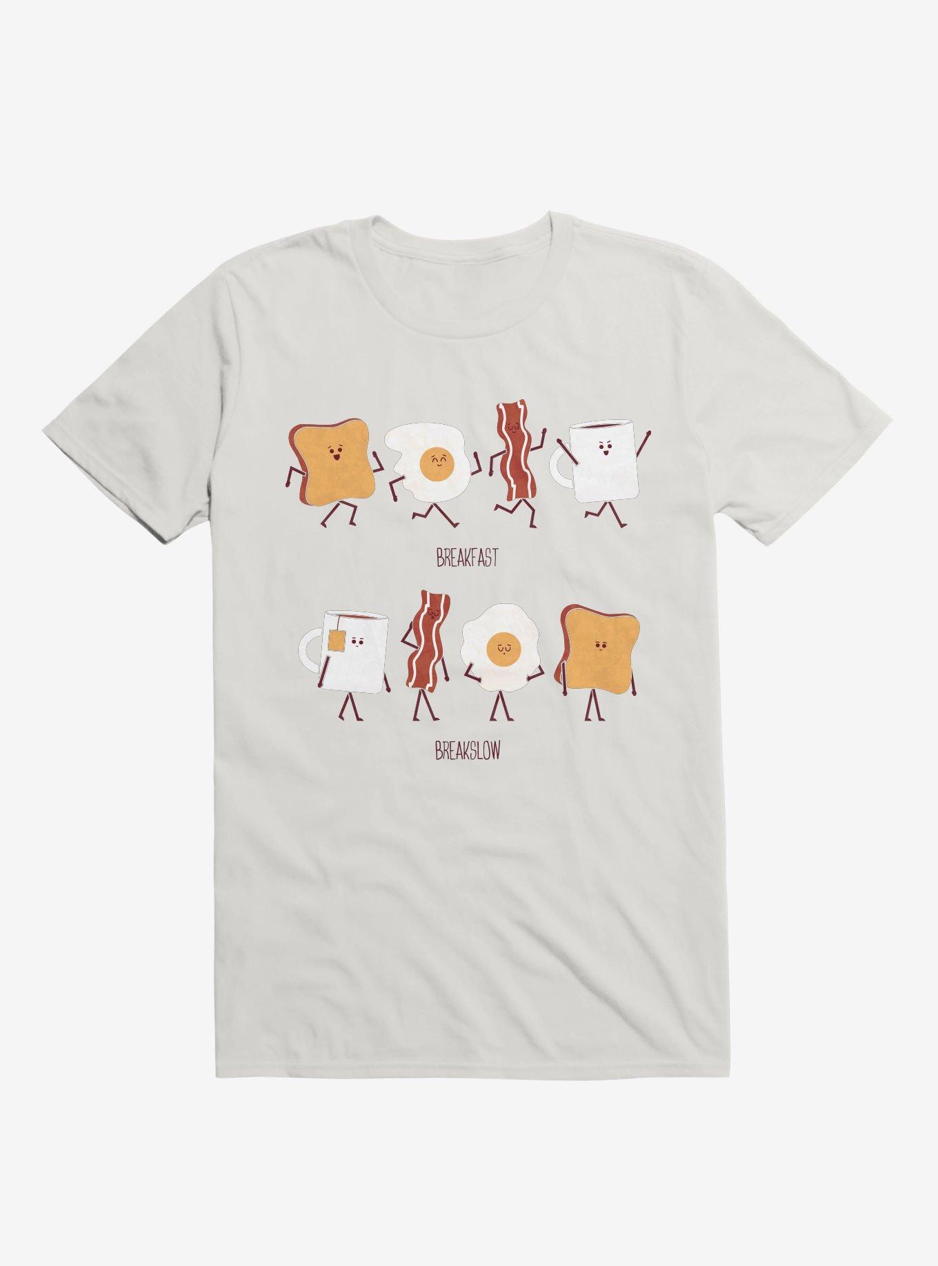 Opposites Breakfast Breakslow White T-Shirt