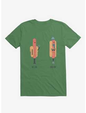 Opposites Hot Dog Cold Dog Irish Green T-Shirt, , hi-res
