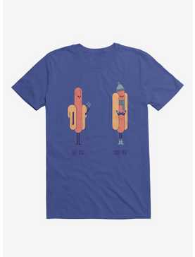 Opposites Hot Dog Cold Dog Royal Blue T-Shirt, , hi-res