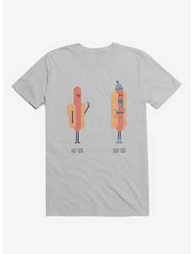Opposites Hot Dog Cold Dog Ice Grey T-Shirt, , hi-res