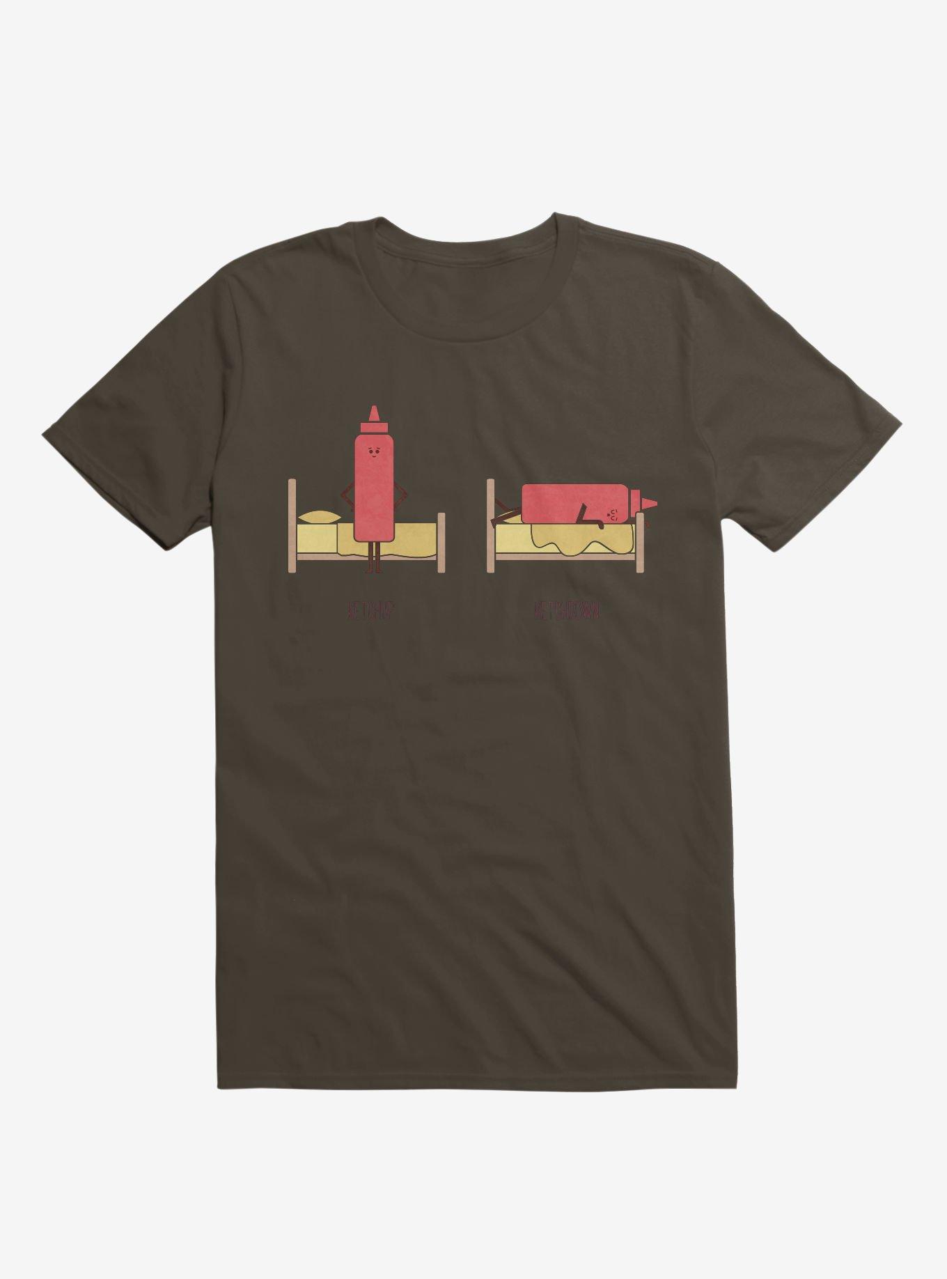 Opposites Ketchup Ketchdown Brown T-Shirt, BROWN, hi-res
