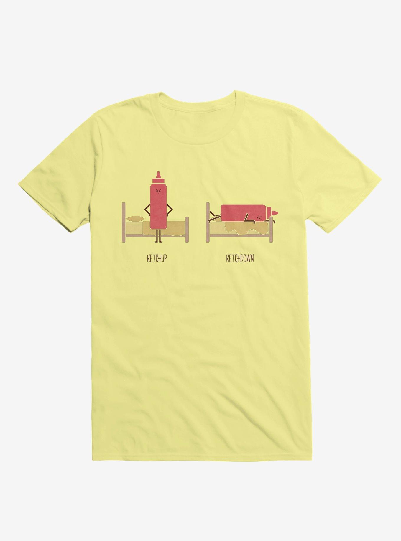 Opposites Ketchup Ketchdown Corn Silk Yellow T-Shirt, CORN SILK, hi-res