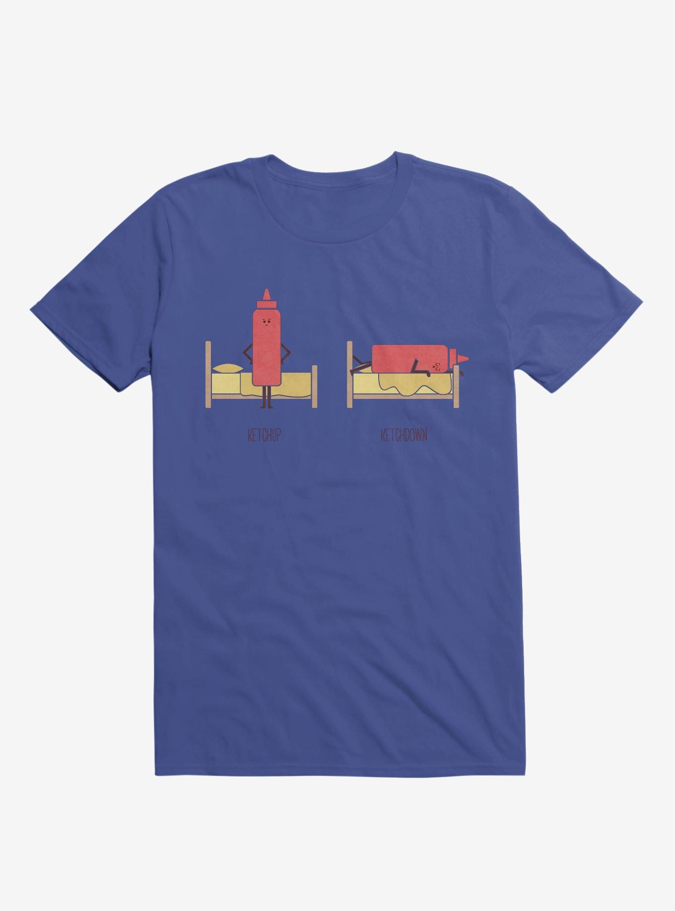 Opposites Ketchup Ketchdown Royal Blue T-Shirt, , hi-res
