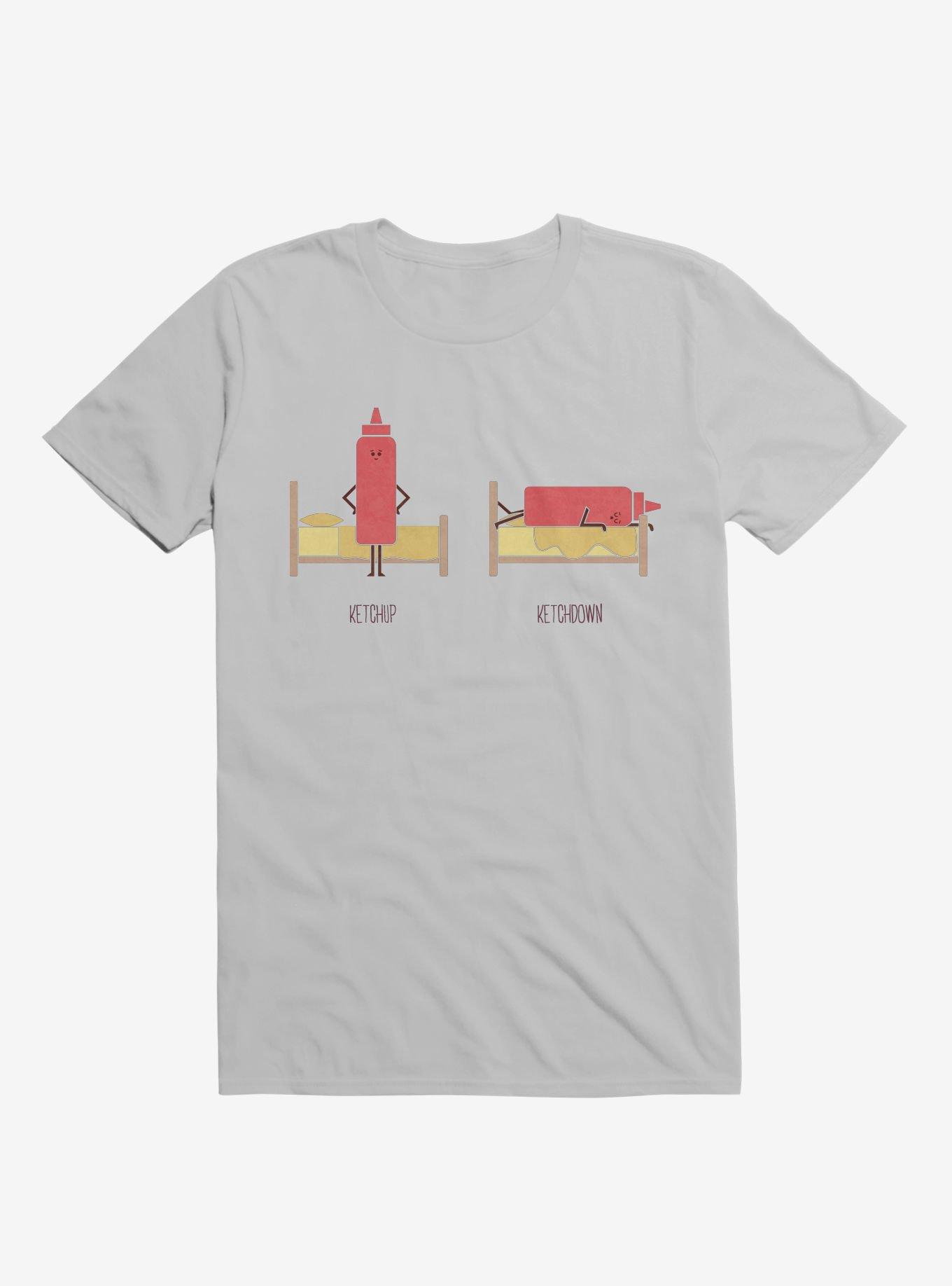 Opposites Ketchup Ketchdown Ice Grey T-Shirt, ICE GREY, hi-res