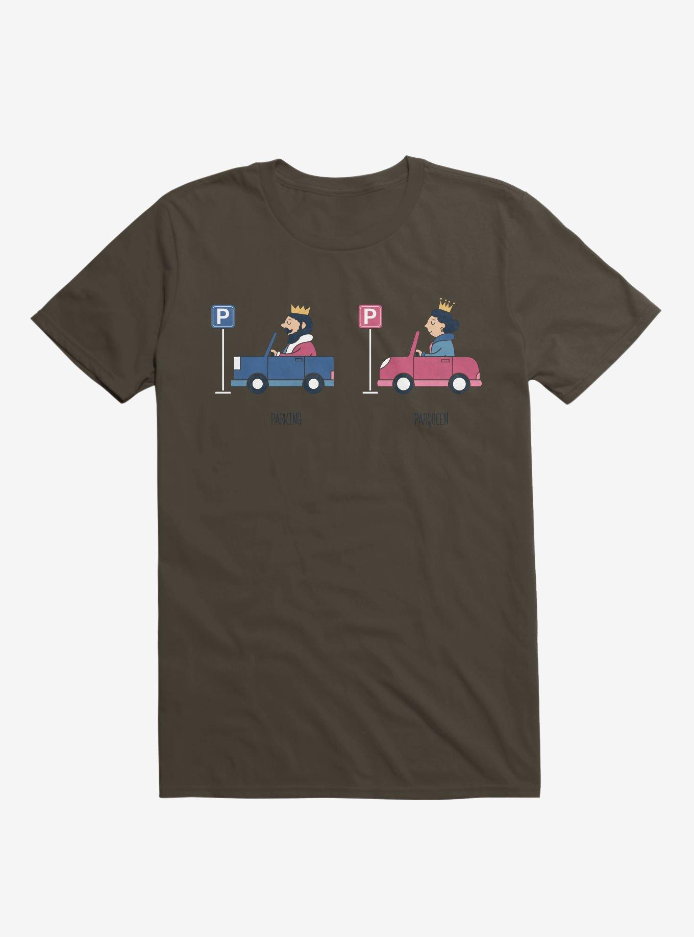 Opposites Parking Parkqueen Brown T-Shirt, BROWN, hi-res