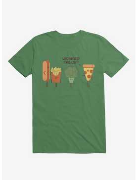 Broccoli Junk Food Party Crasher Irish Green T-Shirt, , hi-res
