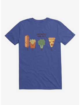 Broccoli Junk Food Party Crasher Royal Blue T-Shirt, , hi-res