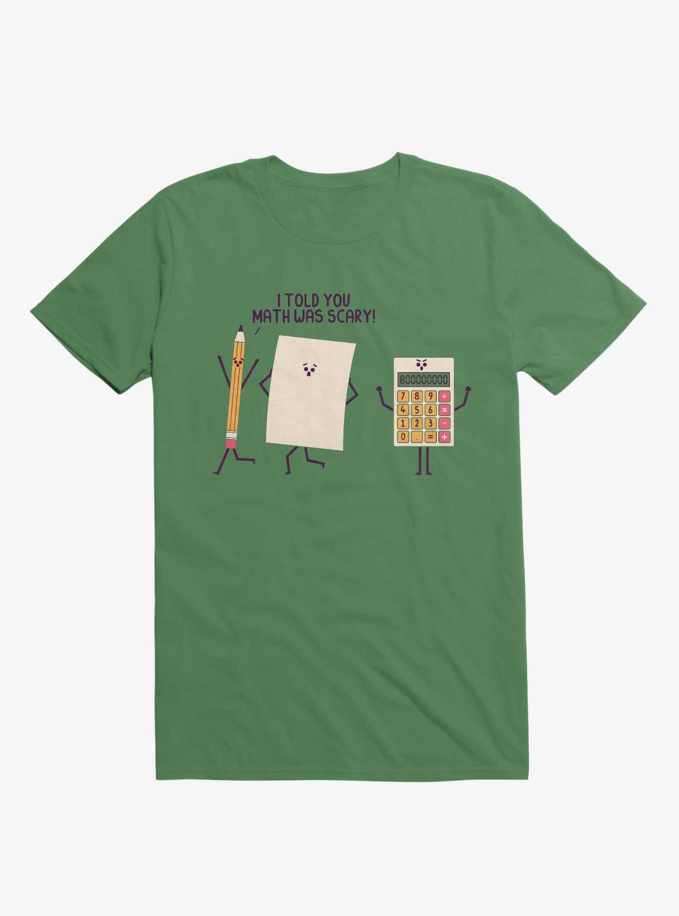I Told You Math Was Scary Irish Green T-Shirt, , hi-res
