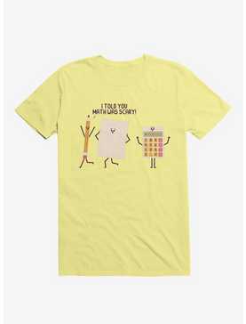 I Told You Math Was Scary Corn Silk Yellow T-Shirt, , hi-res
