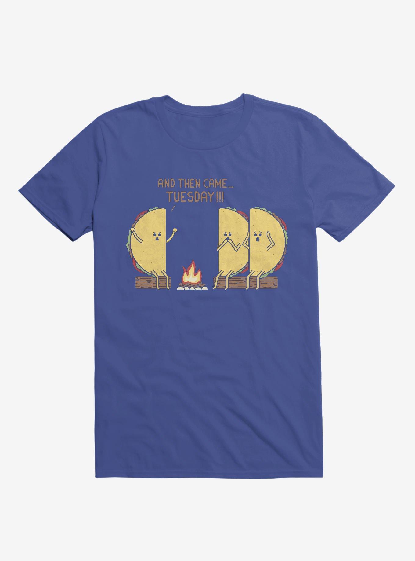 And Then Came... Tuesday!!! Taco Campfire Story Royal Blue T-Shirt, ROYAL, hi-res
