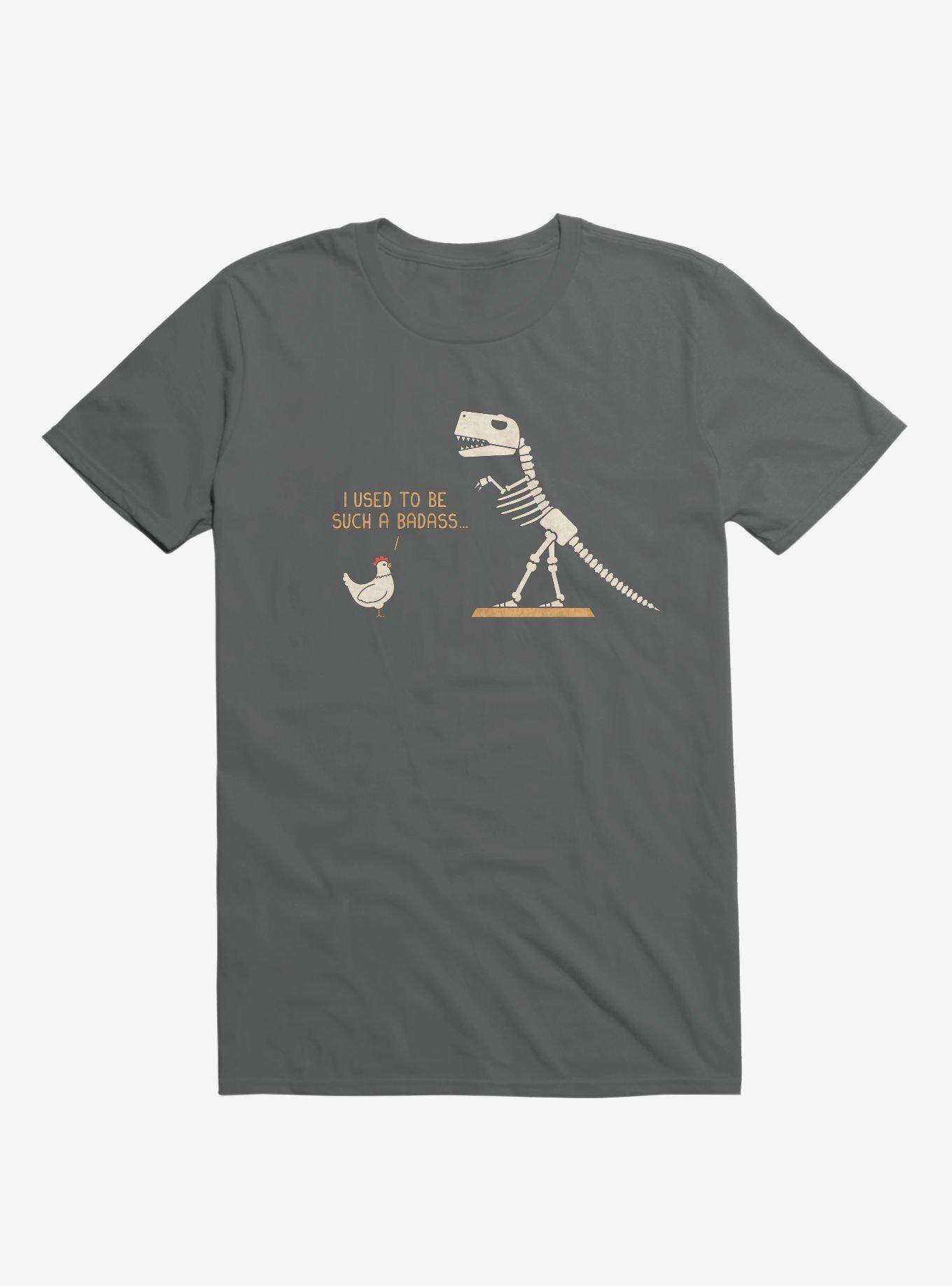 Chicken I Used To Be Bad... Charcoal Grey T-Shirt, CHARCOAL, hi-res