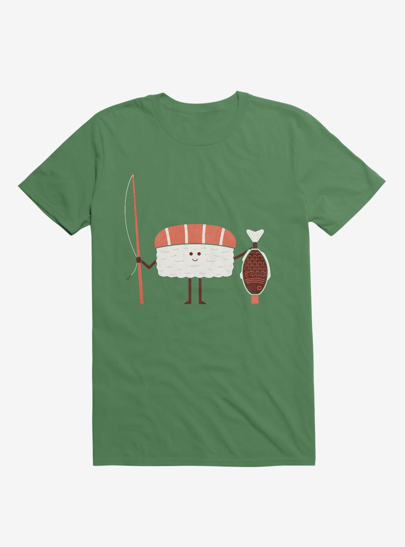 Sushi Catch Of The Day Irish Green T-Shirt, , hi-res