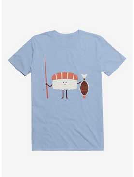 Sushi Catch Of The Day Light Blue T-Shirt, , hi-res