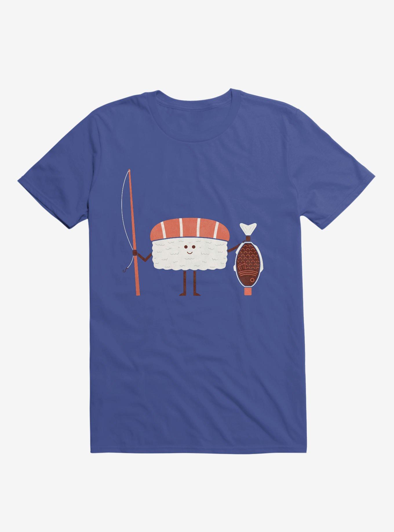 Sushi Catch Of The Day Royal Blue T-Shirt, ROYAL, hi-res