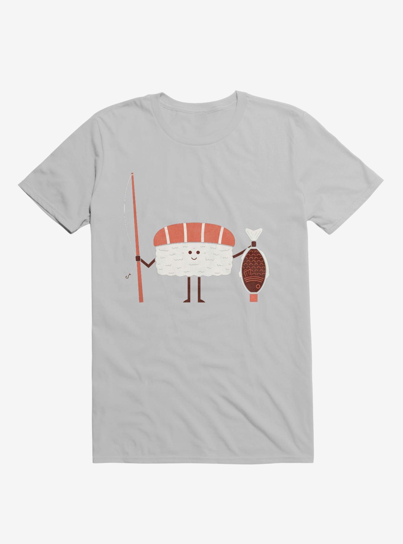 Sushi Catch Of The Day Ice Grey T-Shirt, ICE GREY, hi-res