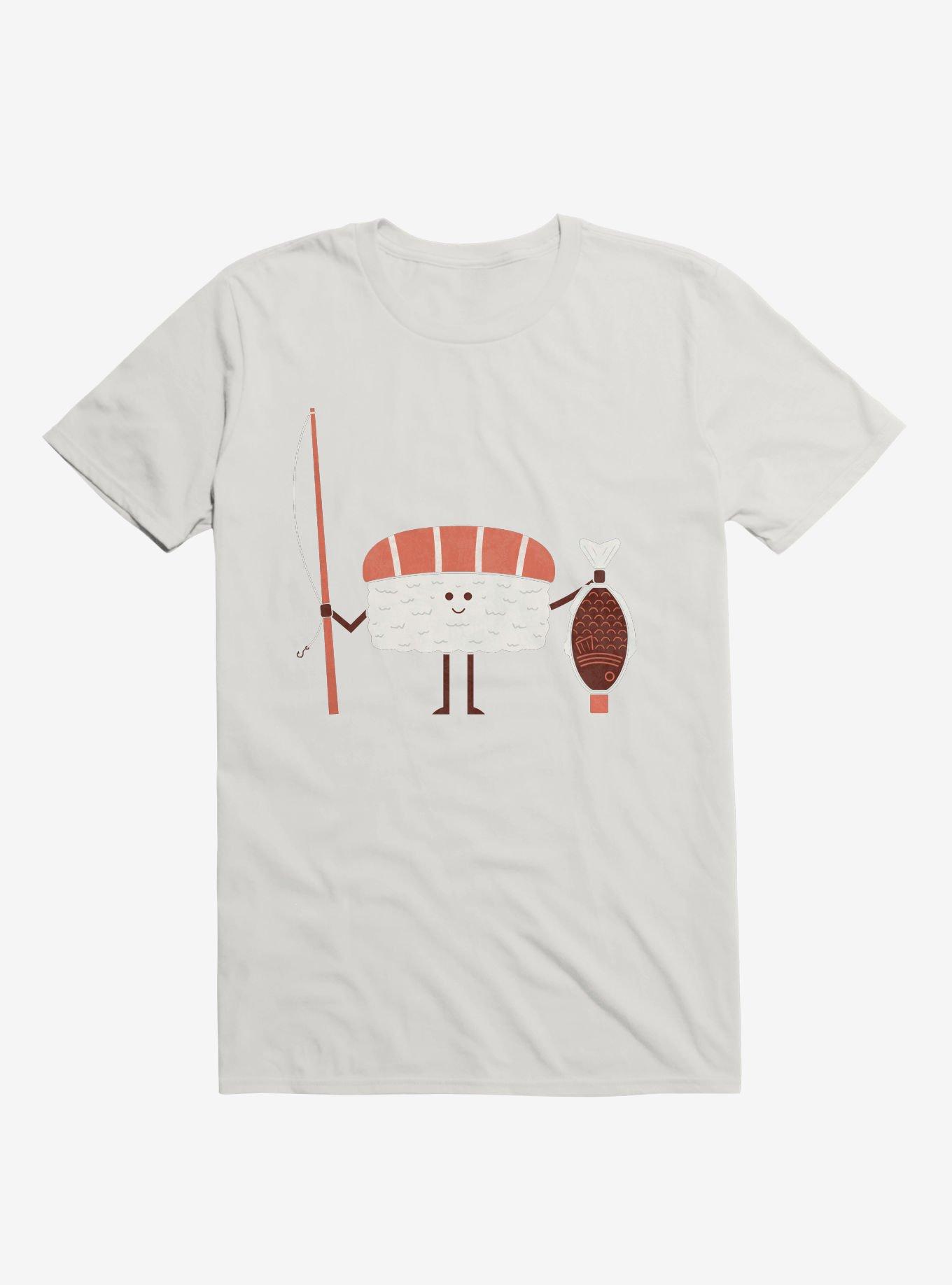 Sushi Catch Of The Day White T-Shirt, , hi-res