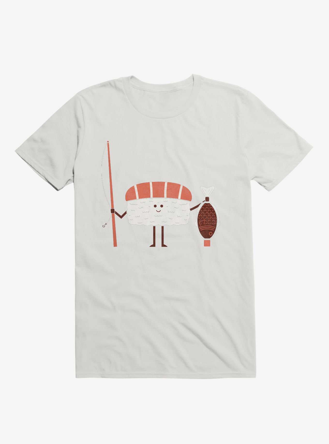 Sushi Catch Of The Day White T-Shirt, , hi-res