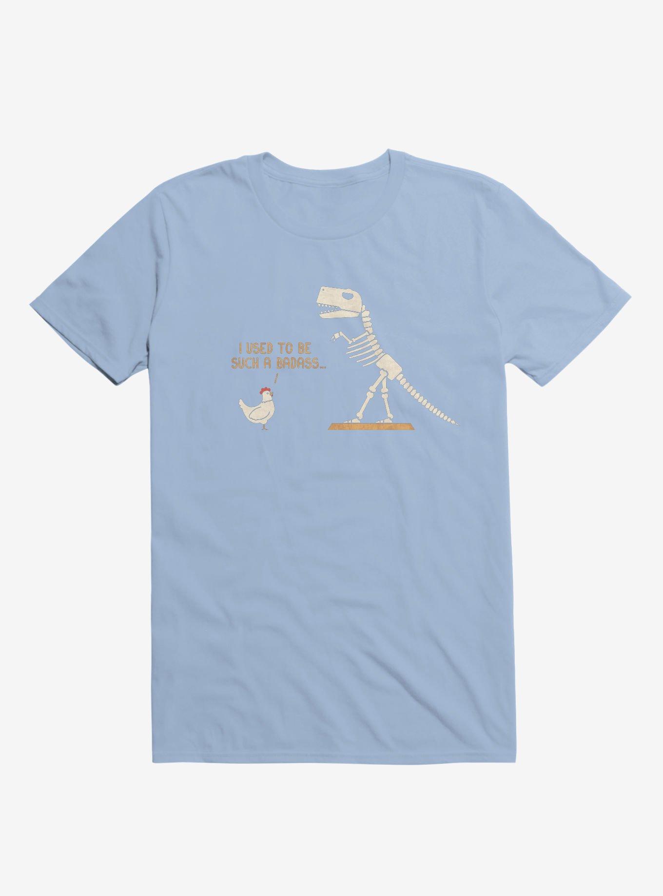 Chicken I Used To Be Bad... Light Blue T-Shirt, LIGHT BLUE, hi-res