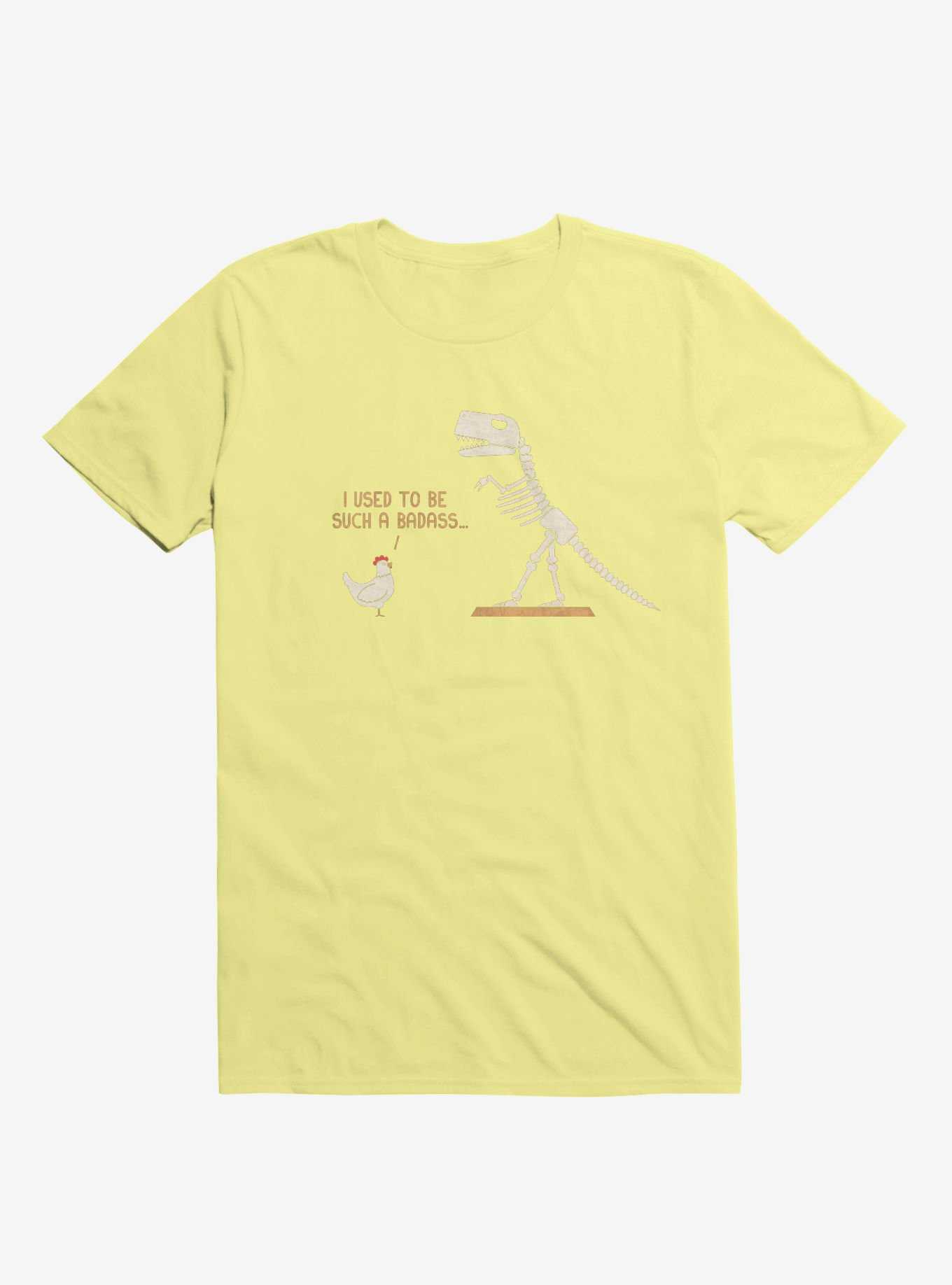 Chicken I Used To Be Bad... Corn Silk Yellow T-Shirt, , hi-res