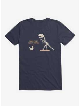 Chicken I Used To Be Bad... Navy Blue T-Shirt, , hi-res