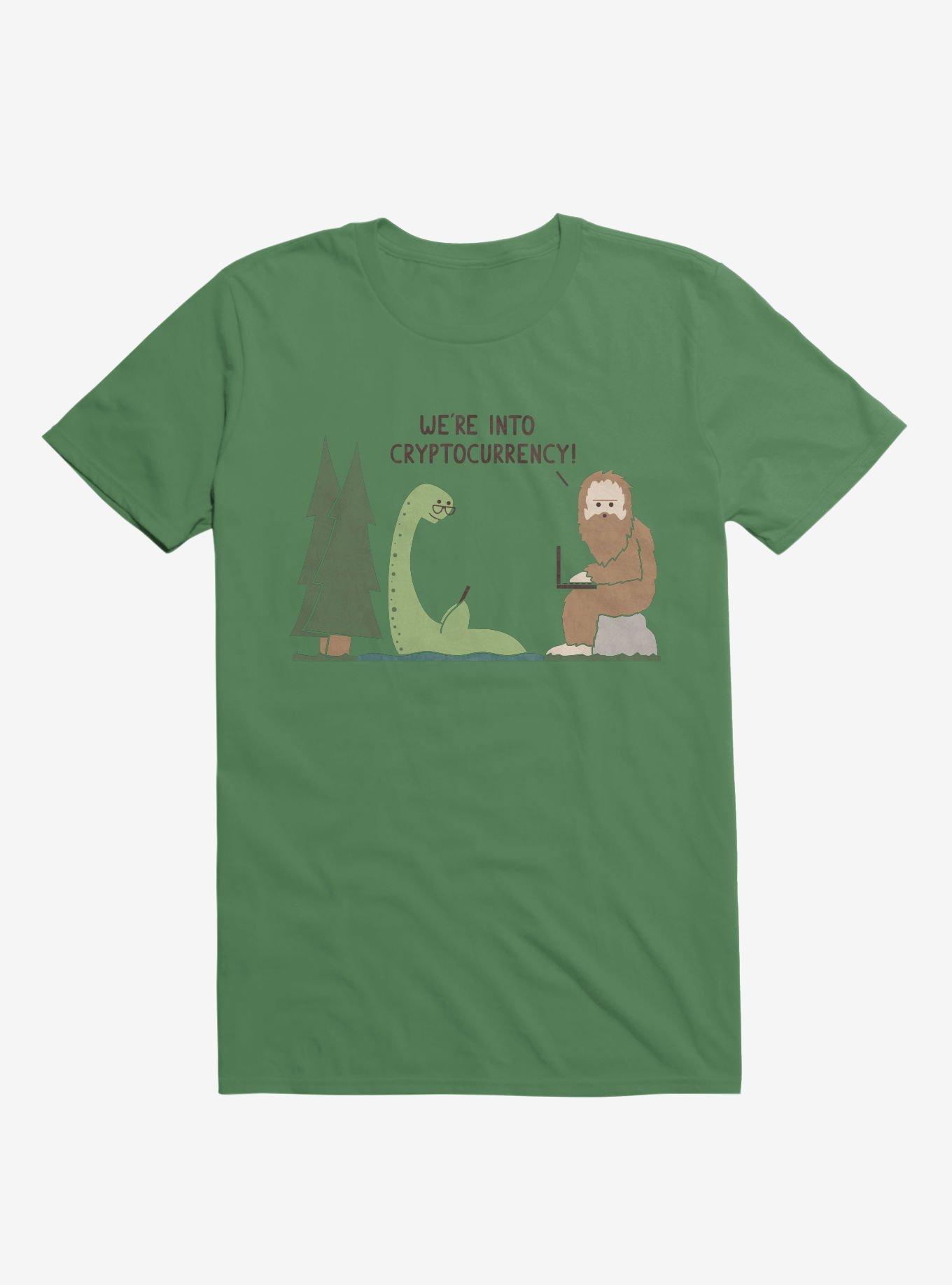 We're Into Cryptocurrency! Mythical Creatures Irish Green T-Shirt, IRISH GREEN, hi-res