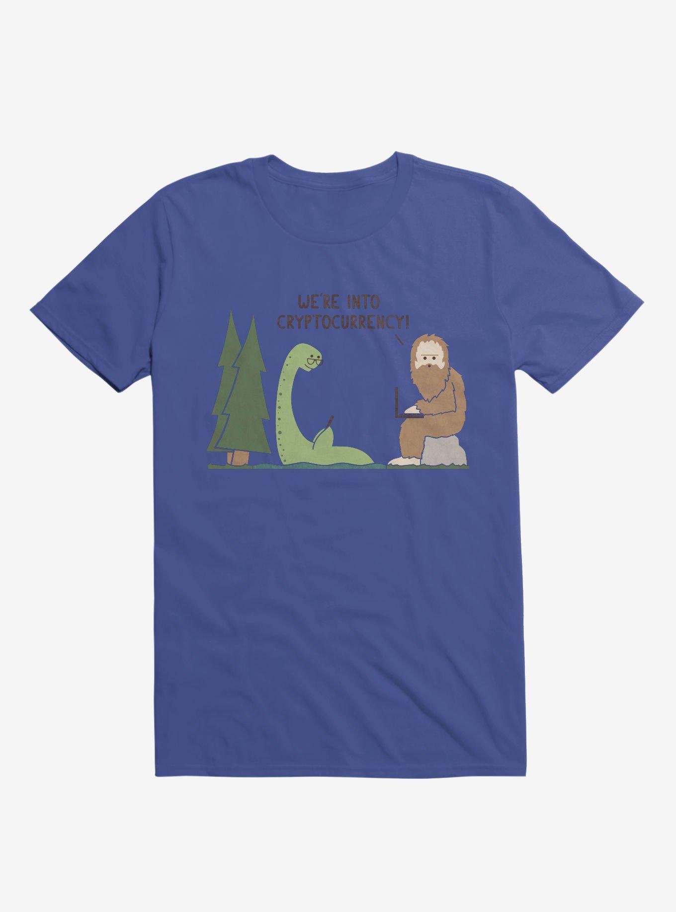 We're Into Cryptocurrency! Mythical Creatures Royal Blue T-Shirt, , hi-res