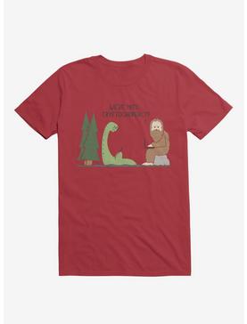 We're Into Cryptocurrency! Mythical Creatures Red T-Shirt, , hi-res