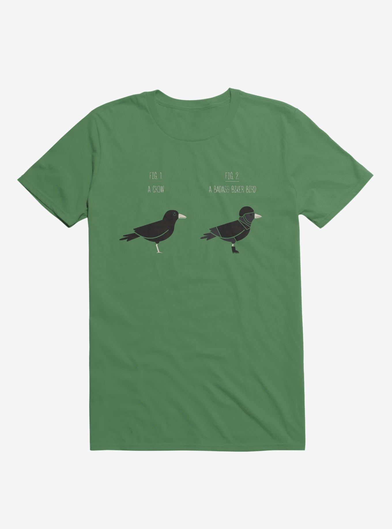 Know Your Birds A Crow Or Biker Bird Irish Green T-Shirt, , hi-res