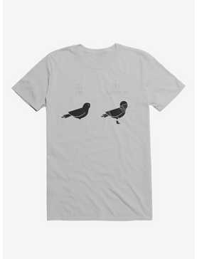 Know Your Birds A Crow Or Biker Bird Ice Grey T-Shirt, , hi-res