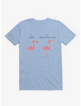 Know Your Birds A Flamingo Or Sunburned Swan Light Blue T-Shirt, , hi-res