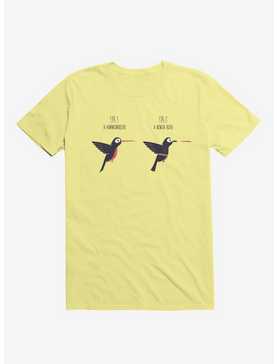 Know Your Birds A Hummingbird Or Ninja Bird Corn Silk Yellow T-Shirt, , hi-res