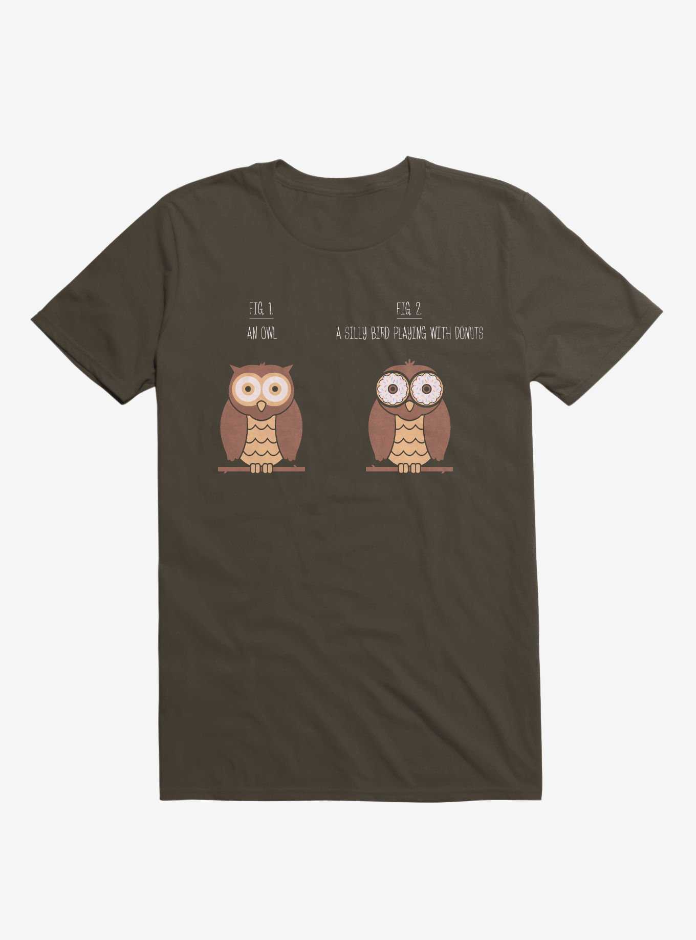 Know Your Birds An Owl Or Donut Eye Bird Brown T-Shirt, , hi-res