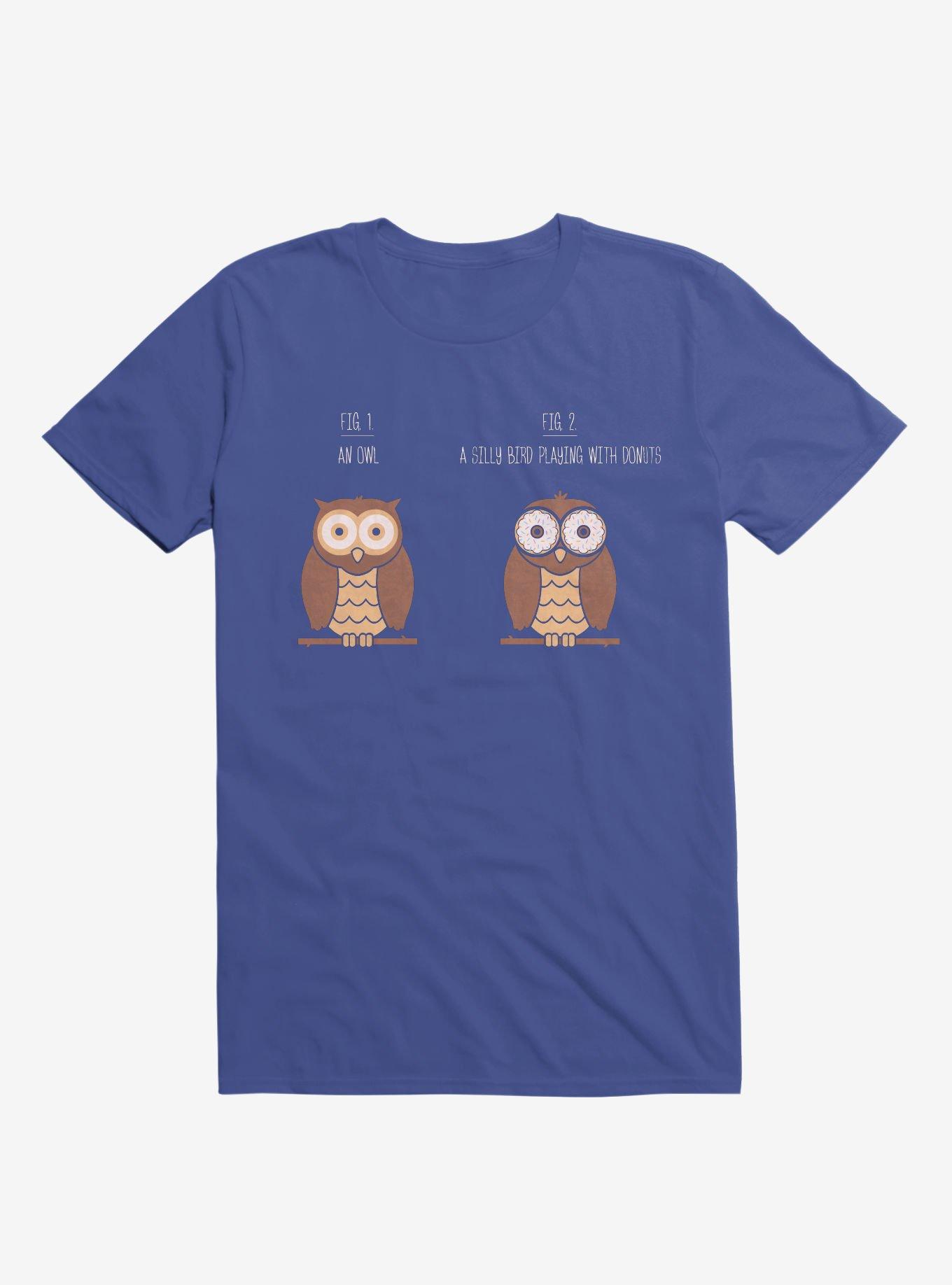 Know Your Birds An Owl Or Donut Eye Bird Royal Blue T-Shirt, ROYAL, hi-res