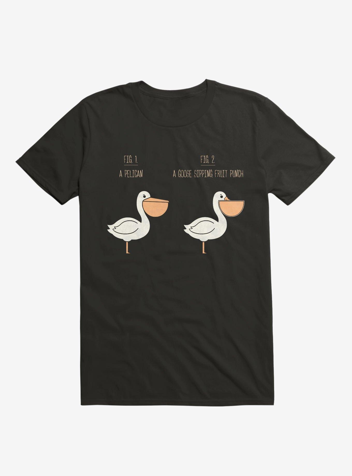 Know Your Birds A Pelican Or A Goose Black T-Shirt, , hi-res