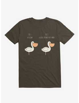 Know Your Birds A Pelican Or A Goose Brown T-Shirt, , hi-res