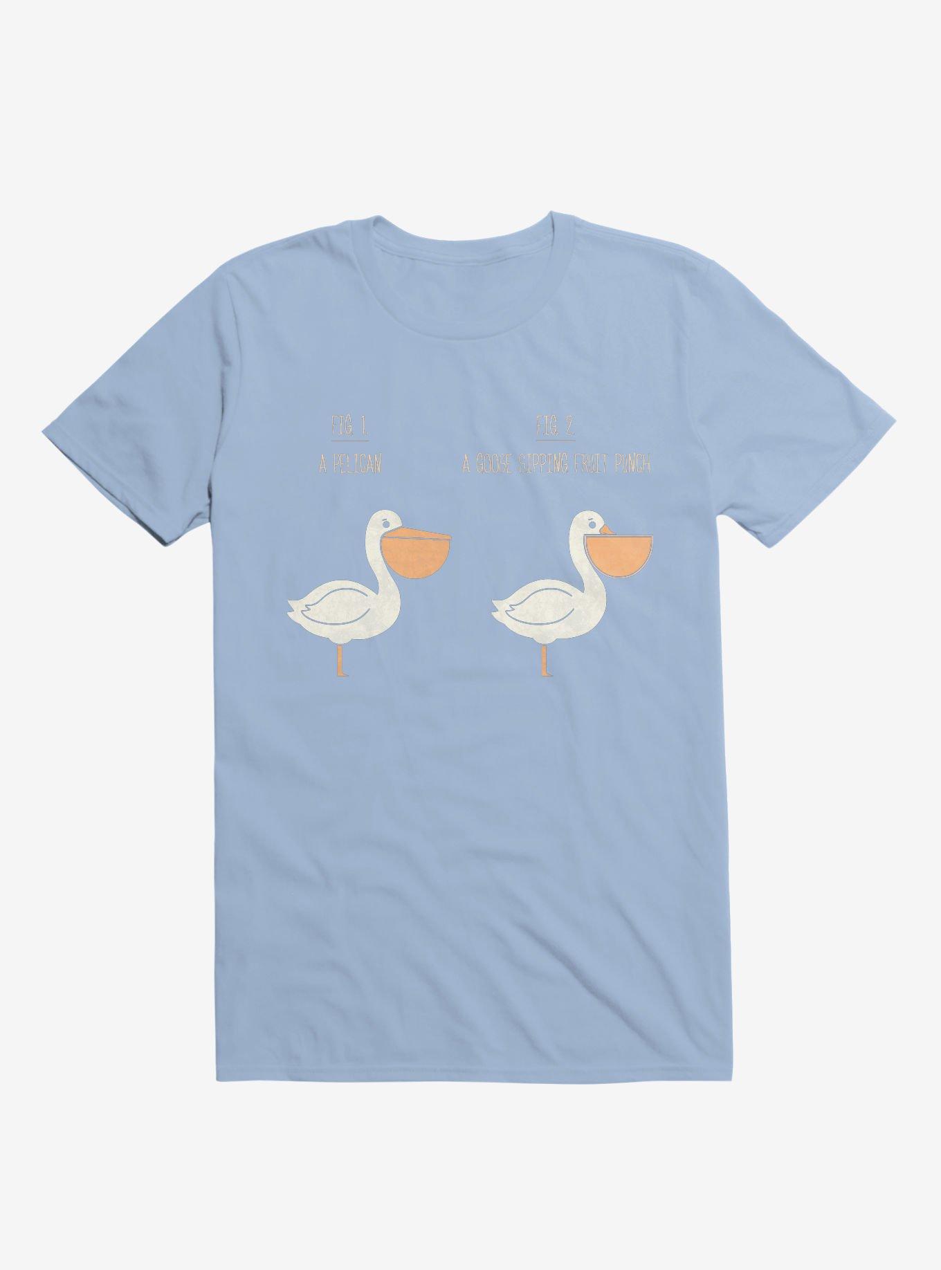 Know Your Birds A Pelican Or A Goose Light Blue T-Shirt, , hi-res