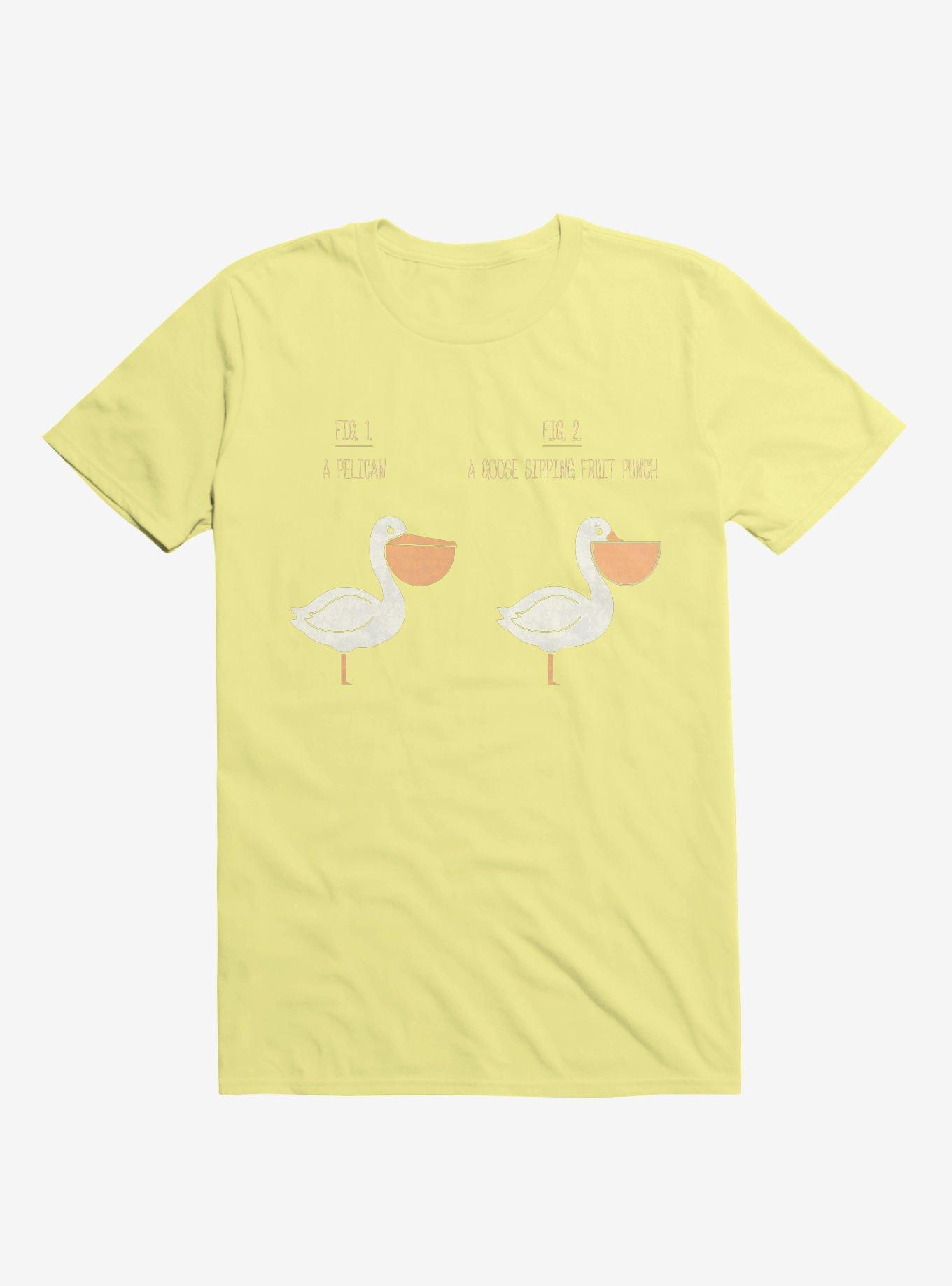 Know Your Birds A Pelican Or Goose Corn Silk Yellow T-Shirt