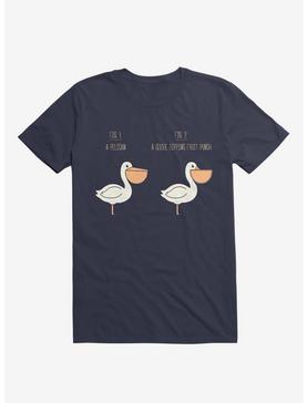 Know Your Birds A Pelican Or A Goose Navy Blue T-Shirt, , hi-res