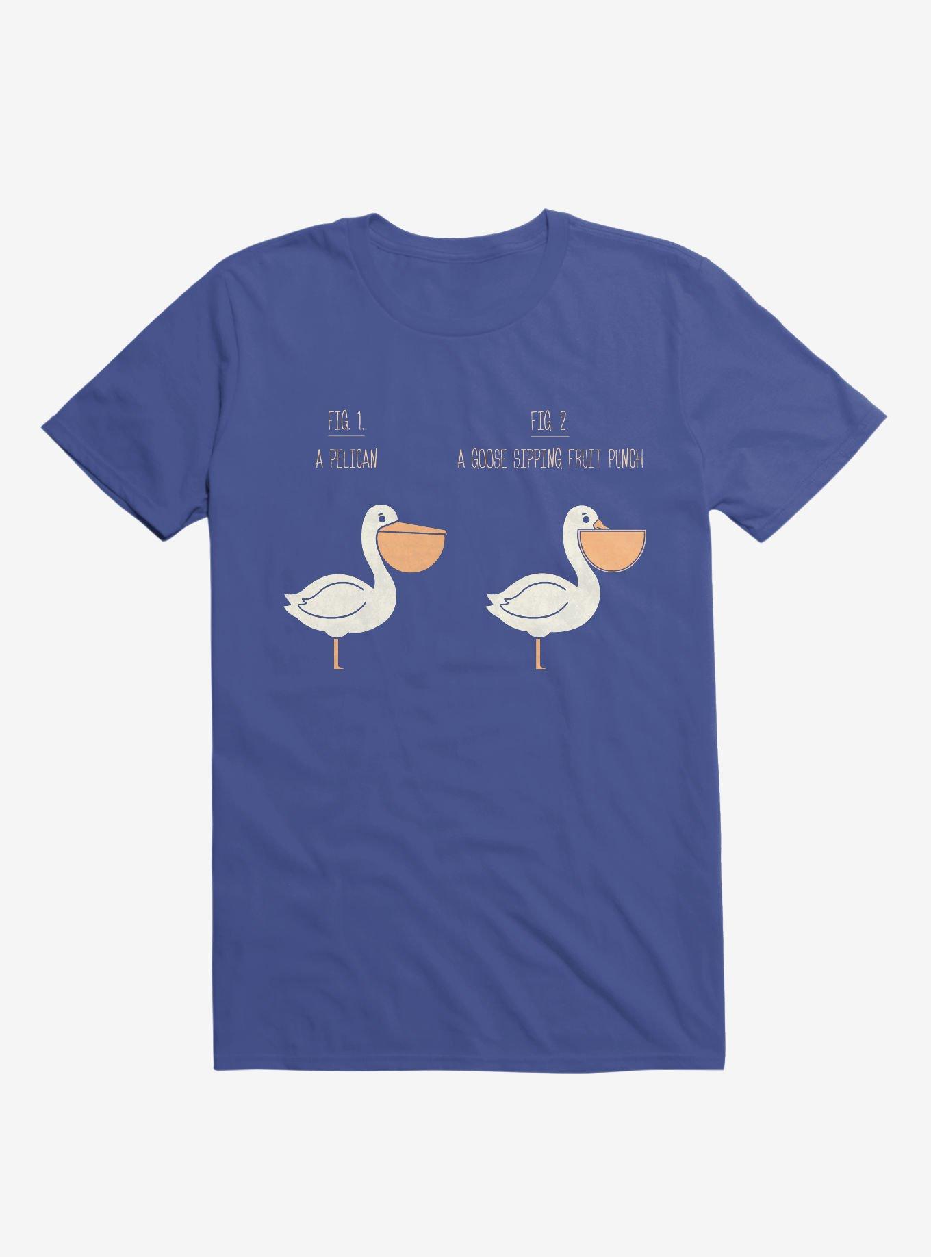 Know Your Birds A Pelican Or A Goose Royal Blue T-Shirt, ROYAL, hi-res