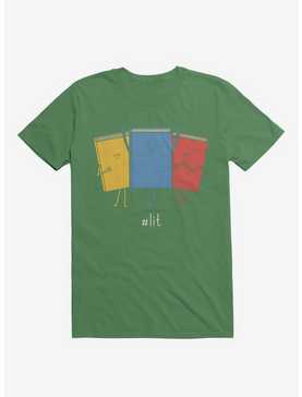 #Lit Books Irish Green T-Shirt, , hi-res