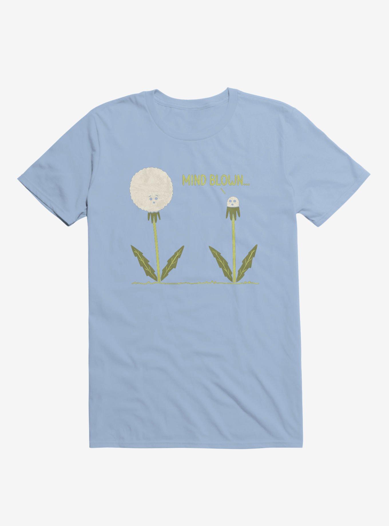 Mind Blown... Dandelion Light Blue T-Shirt, , hi-res