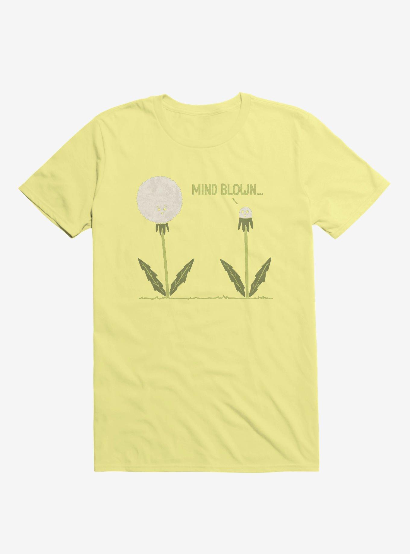 Mind Blown... Dandelion Corn Silk Yellow T-Shirt, CORN SILK, hi-res