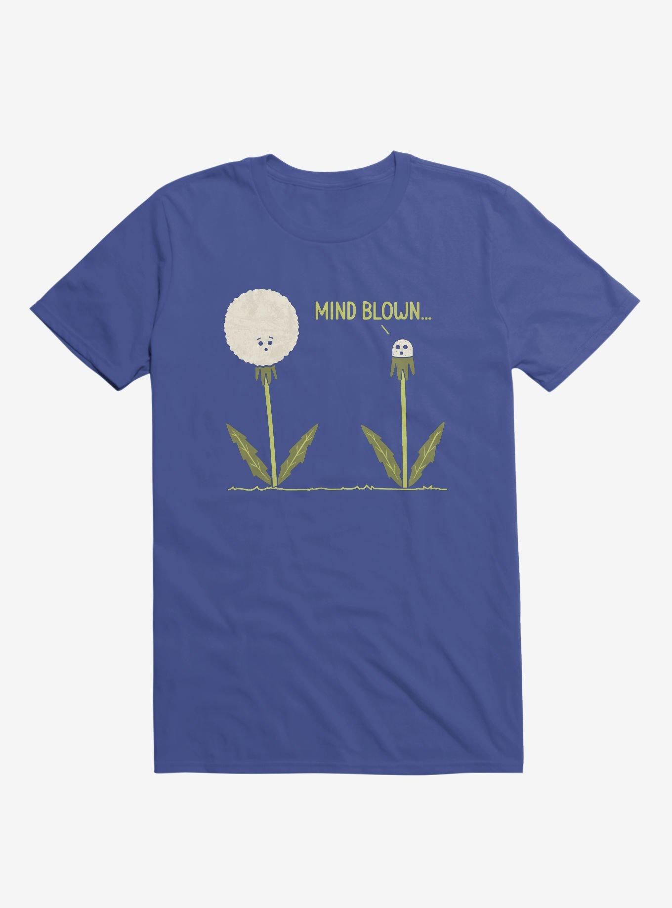 Mind Blown... Dandelion Royal Blue T-Shirt, ROYAL, hi-res