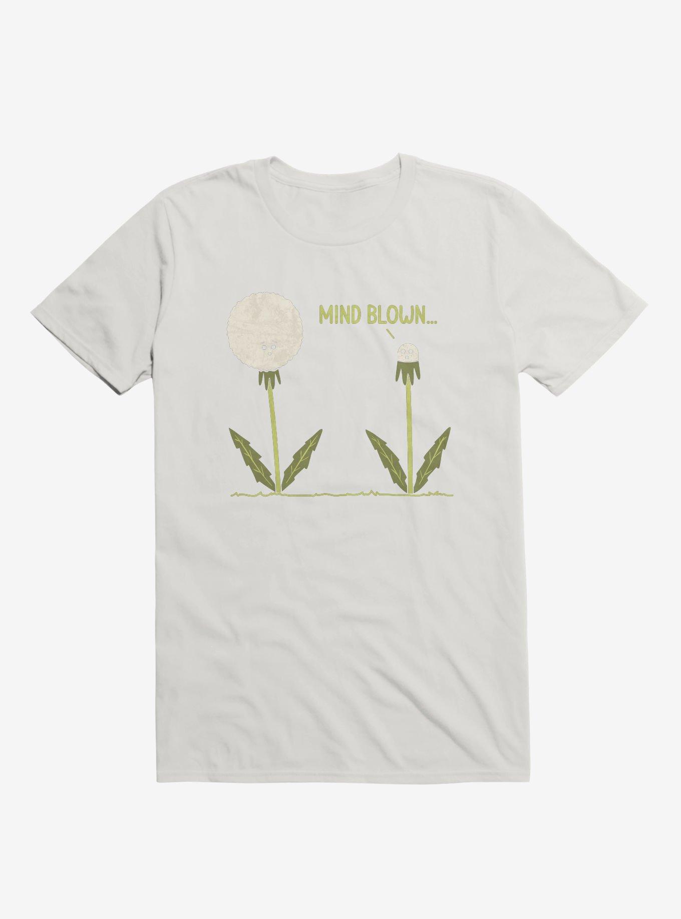 Mind Blown... Dandelion White T-Shirt, WHITE, hi-res