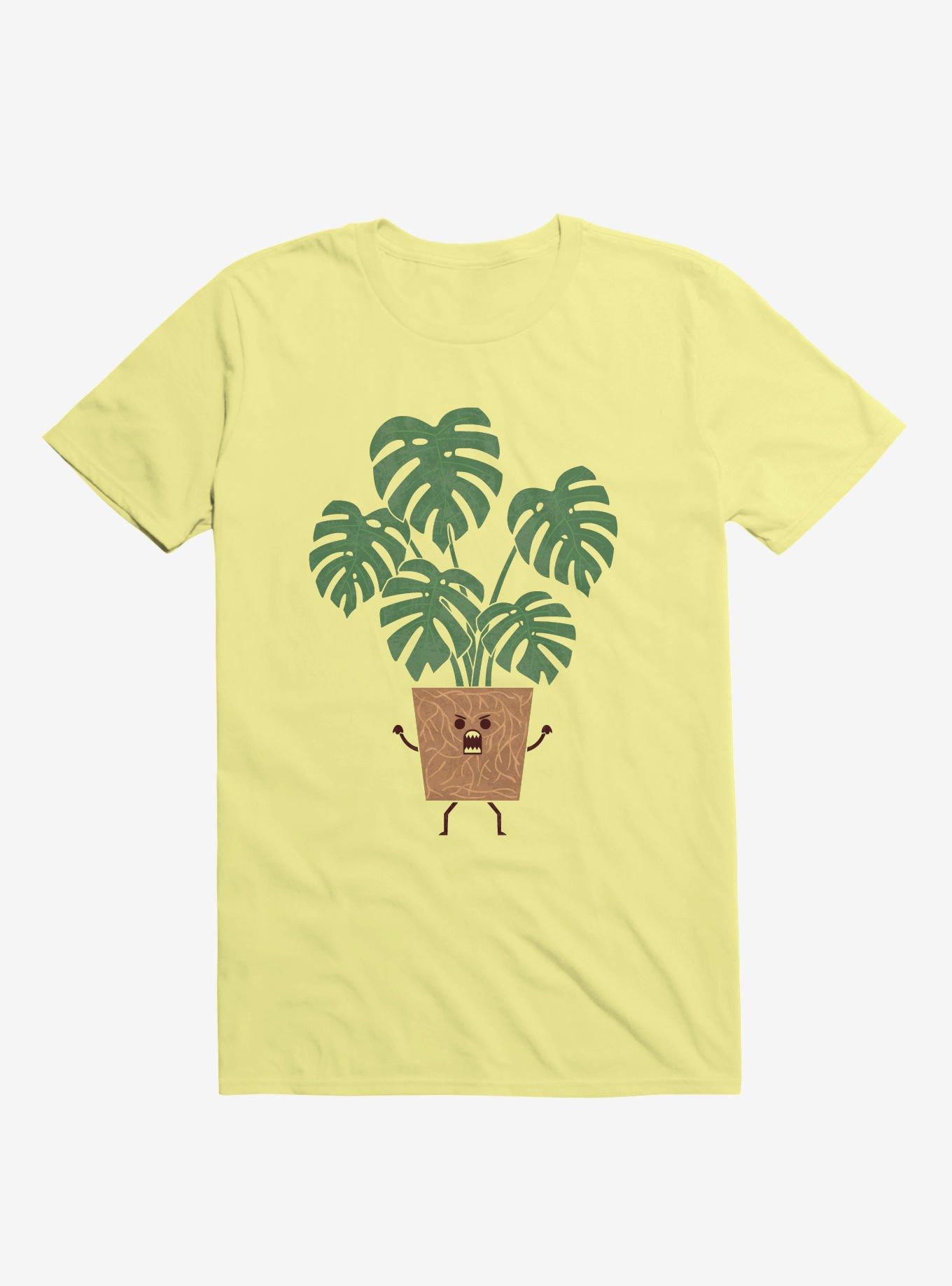 Monstera House Plant Corn Silk Yellow T-Shirt, , hi-res
