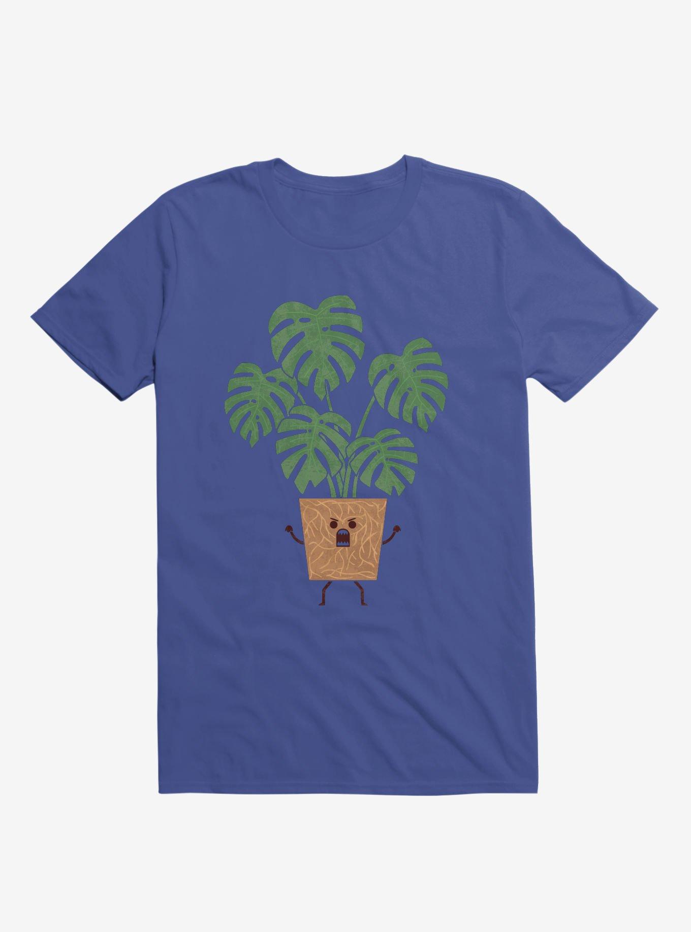 Monstera House Plant Royal Blue T-Shirt, ROYAL, hi-res